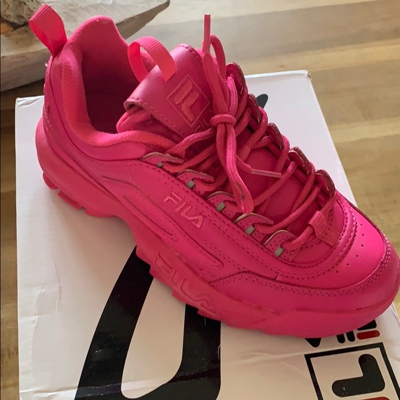 fila disruptor hot pink